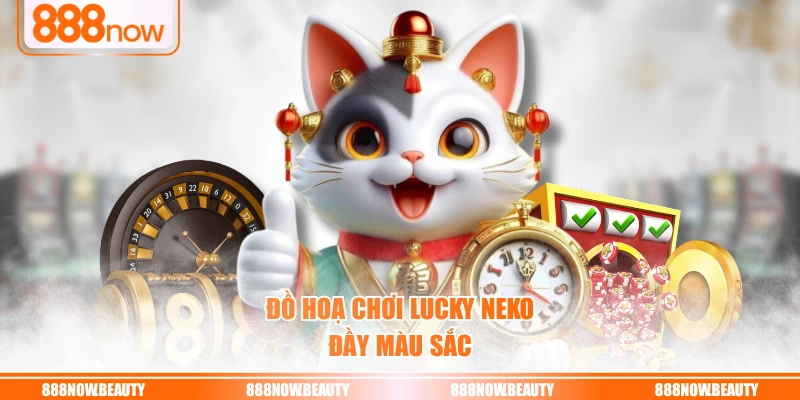 Đồ hoạ chơi Lucky Neko đầy màu sắc