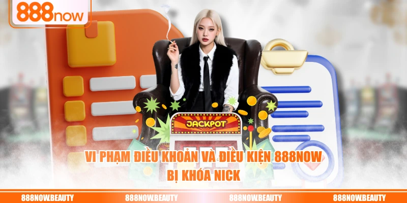 Vi phạm điều khoản và điều kiện 888NOW bị khóa nick
